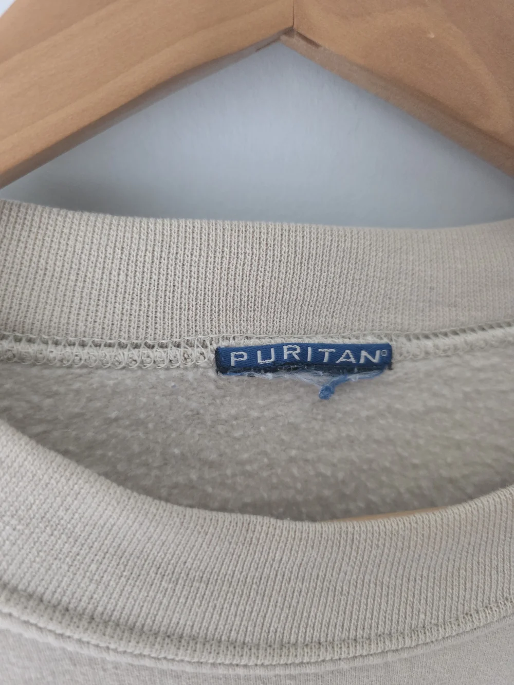 Puritan Beer Hunter Ale Graphic Sweatshirt Beige Crewneck Deer Print Vintage Sty - Picture 4 of 10